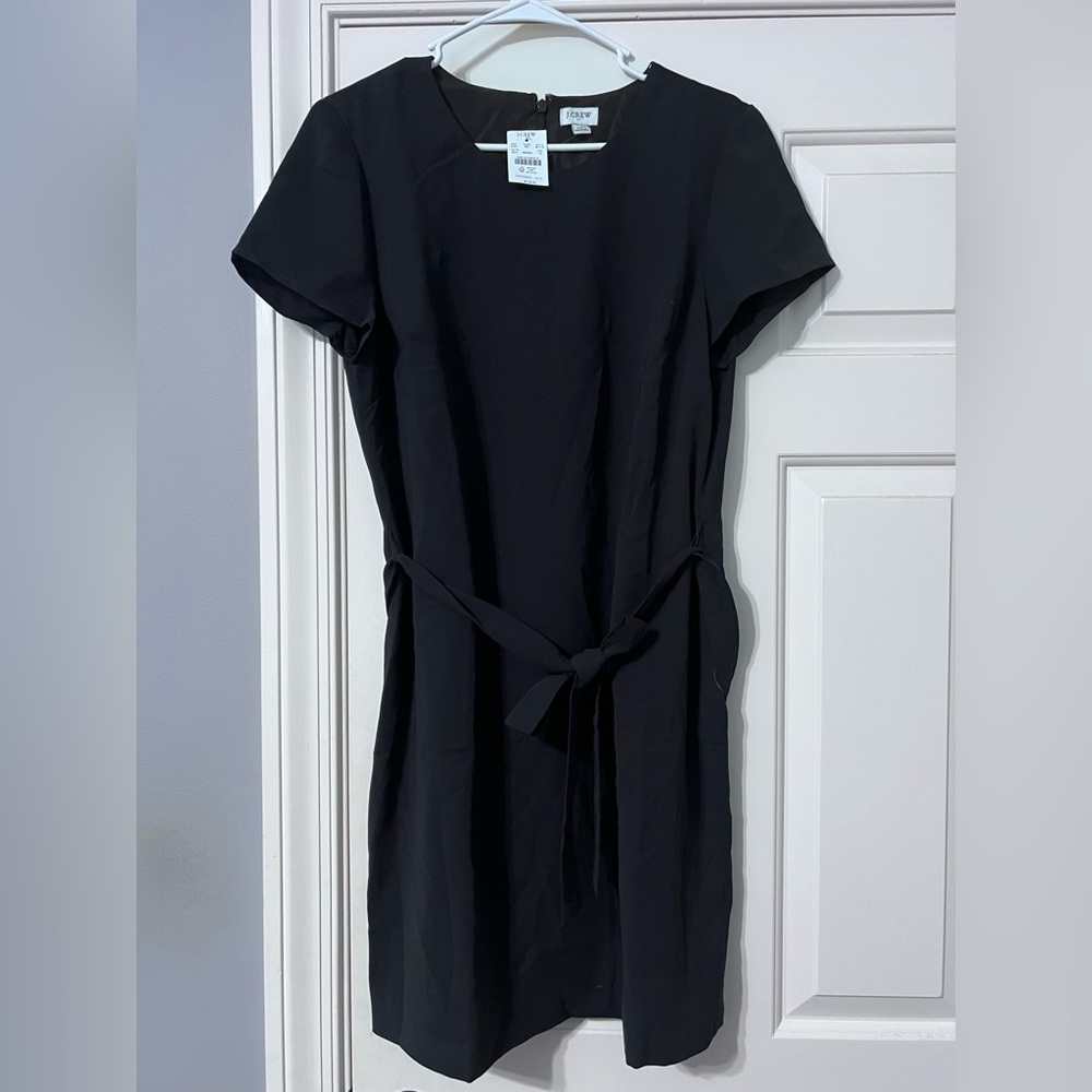 J. Crew Classic Black Midi Dress